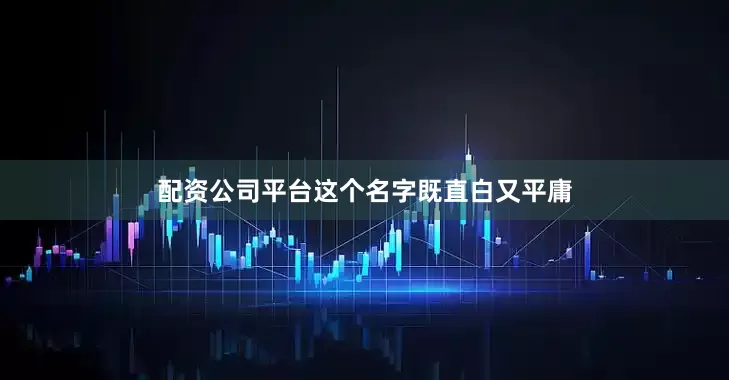 配资公司平台这个名字既直白又平庸