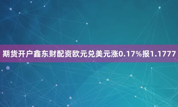 期货开户鑫东财配资欧元兑美元涨0.17%报1.1777